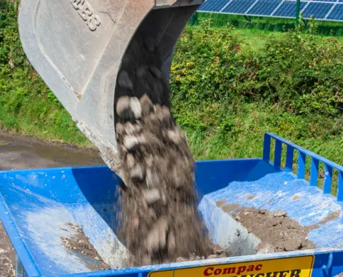 Loading the crusher